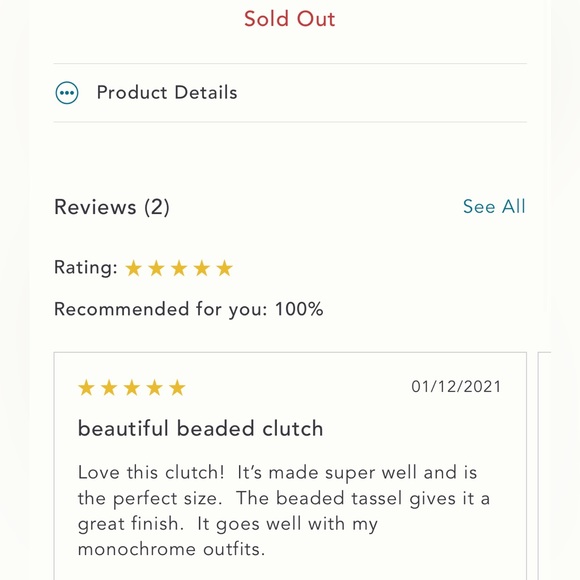 Anthropologie Augusta Beaded Clutch with zipper and tassel - Picture 4 of 12